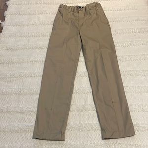 Lands End pants khaki chinos size 20 S adjustable waist 15-16 Years